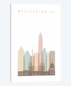 Washington, DC Pastels in White