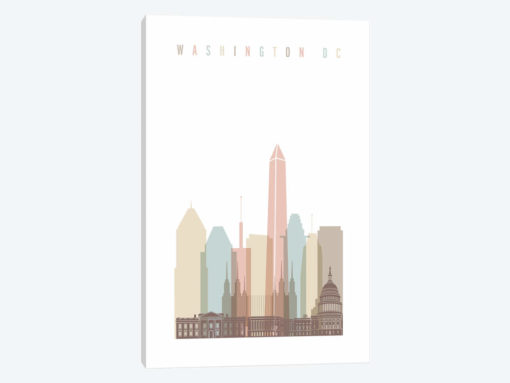 Washington, DC Pastels in White