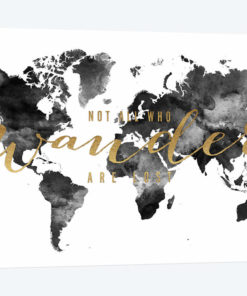 World Map Not All Who Wander I