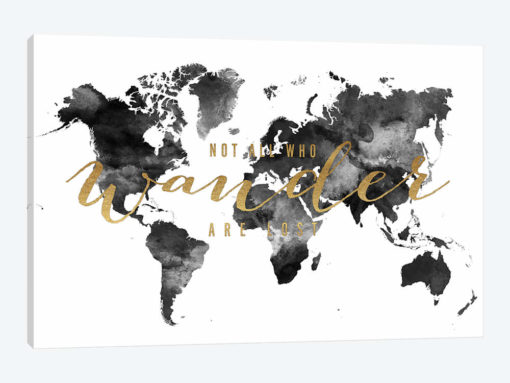 World Map Not All Who Wander I