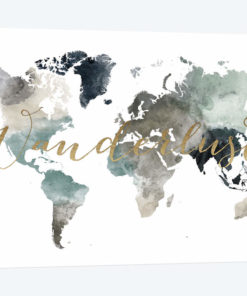 World Map Wanderlust VI