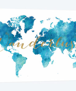 World Map Wanderlust XIII
