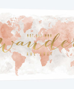 World Map Not All Who Wander II