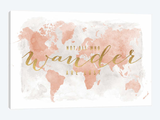 World Map Not All Who Wander II