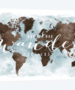 World Map Not All Who Wander III