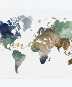 World Map Wanderlust XII