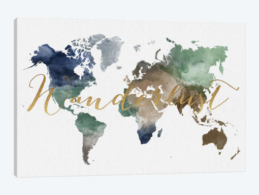 World Map Wanderlust XII