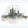 Chicago Watercolor Cityscape I