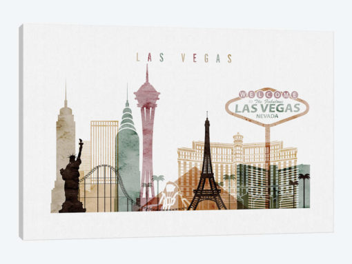 Las Vegas Watercolor I