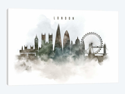 London Watercolor Cityscape