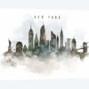 New York Watercolor Cityscape