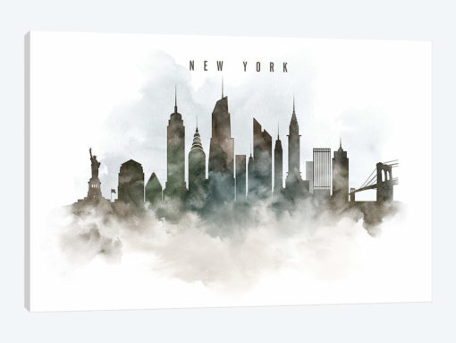 New York Watercolor Cityscape