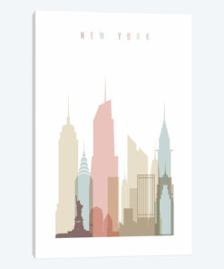 New York Pastels in White