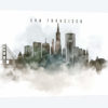 San Francisco Watercolor Cityscape