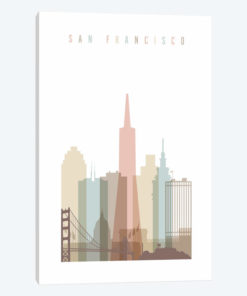 San Francisco Pastels in White