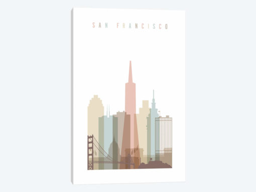 San Francisco Pastels in White
