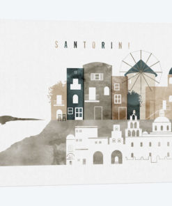 Santorini Watercolor