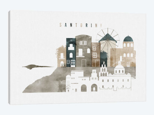 Santorini Watercolor