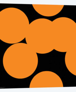 97 Orange Circles On Black
