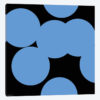99 Blue Circles On Black