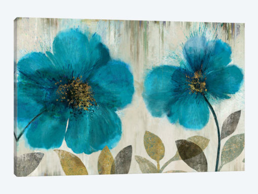Teal Flowers