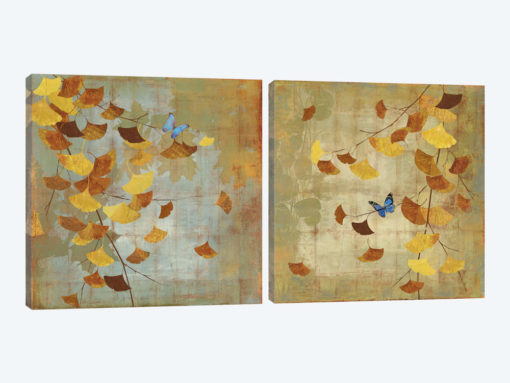 Ginkgo Branch Diptych