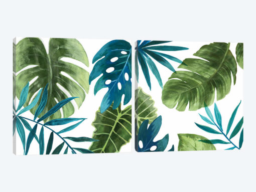 Tropical Leaves Diptych