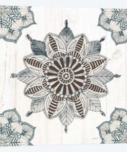 Mandala Morning VI In Blue and Gray