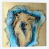 Gold And Teal Geode