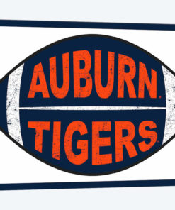 Auburn Tigers Distressed Football