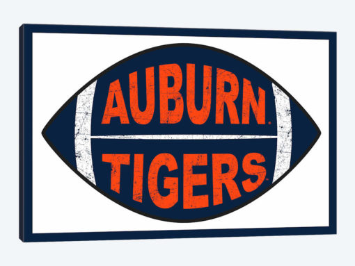 Auburn Tigers Distressed Football