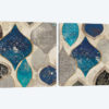 Blue Motif Diptych