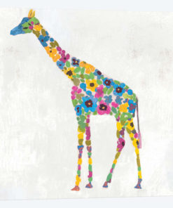 Blooming Giraffe I Indigo Version