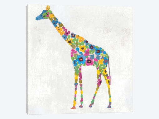 Blooming Giraffe I Indigo Version