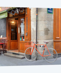 Orange Bicycle, Paris