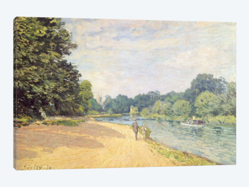 The Thames with Hampton Church (La Tamise Avec Hampton Church), 1874