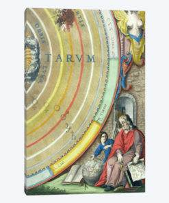 An Astronomer, detail from a map of the planets, from 'A Celestial Atlas, or The Harmony of the Universe'