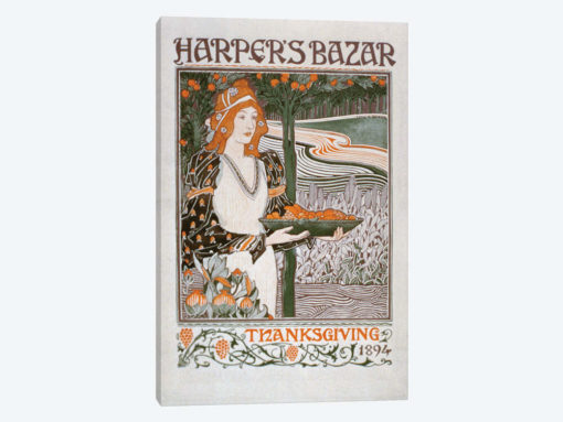 Advertisement for the Thanksgiving edition of 'Harper's Bazar', 1894