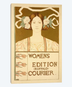 Reproduction of a poster advertising the 'Women's edition Buffalo Courier'