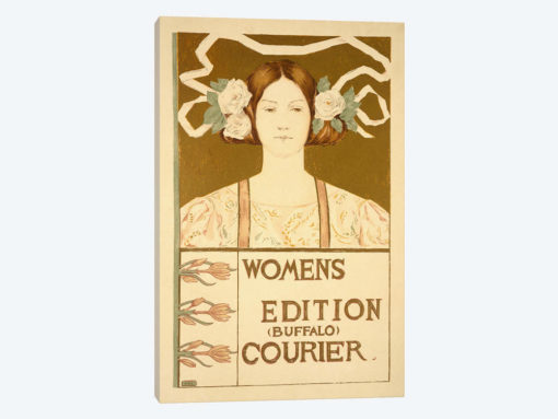 Reproduction of a poster advertising the 'Women's edition Buffalo Courier'