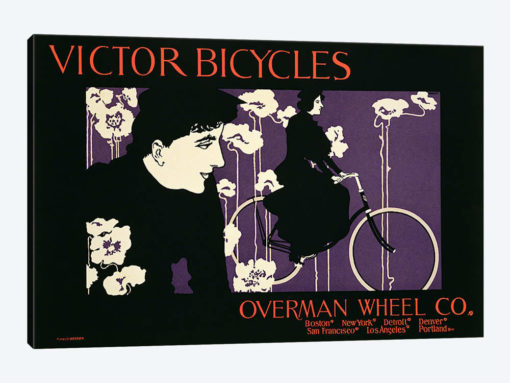 Reproduction of a poster advertising 'Victor Bicycles'