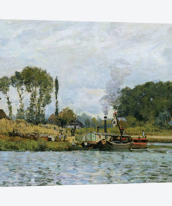 Boats at the lock at Bougival, 1873
