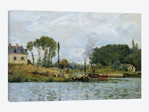 Boats at the lock at Bougival, 1873