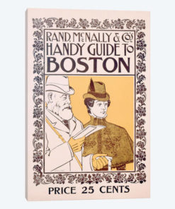 Poster advertising Rand McNally & Co's Handy Guide to Boston, designed by Willing, c.1895