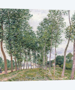 The Avenue of Poplars along the Banks of the Loing, 1892