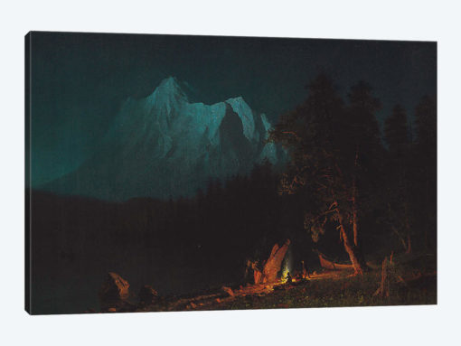 Mountainous Landscape by Moonlight