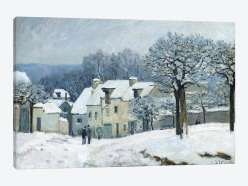 The Place du Chenil at Marly-le-Roi, Snow, 1876