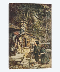 All At Once The Door Opened And An Old, Old Woman, Supporting Herself On a Crutch, Came Hobbling Out (The Brothers Grimm), 1909