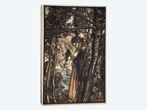 Brunnhilde Slowly And Silently Leads Her Horse Down The Path To The Cave (Richard Wagner's The Rhinegold & The Valkyrie), 1910