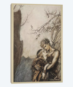 Brunnhilde Throws Herself Into Siegfried's Arms (Illustration From Richard Wagner's Siegfried And The Twilight Of The Gods)